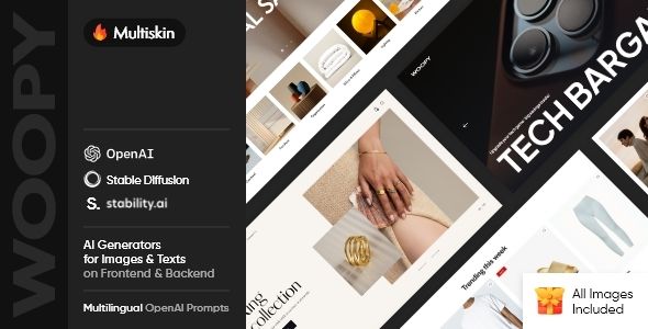 Woopy - Multiskin E-Store & E-Shop Woo Commerce WordPress Theme