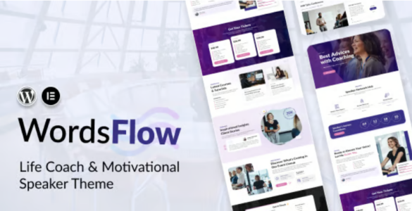 Wordsflow - Life Coach & Motivational Speaker Theme