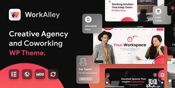 WorkAlley - Creative Agency & Coworking WordPress Theme 1 Work Alley Creative Agency & Coworking WordPress Theme
