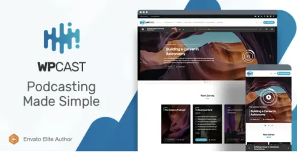 Wpcast Pro – Audio Podcast WordPress Theme