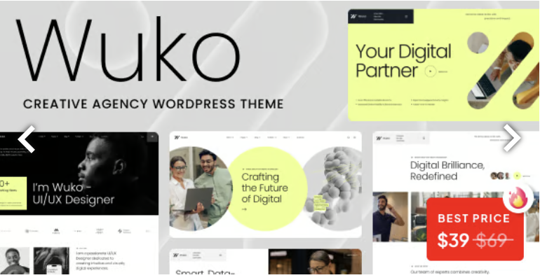 Wuko - Creative Agency WordPress Theme 1 Wuko Creative Agency WordPress Theme