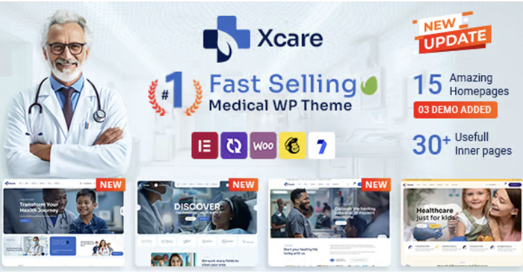 Xcare - Medical and Health Care WordPress Theme 1 Xcare Medical and Health Care WordPress Theme