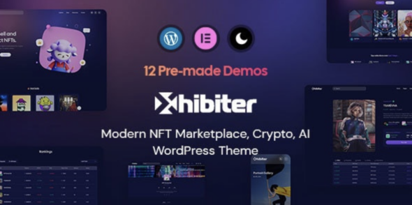 Xhibiter NFT Marketplace Crypto WordPress Theme