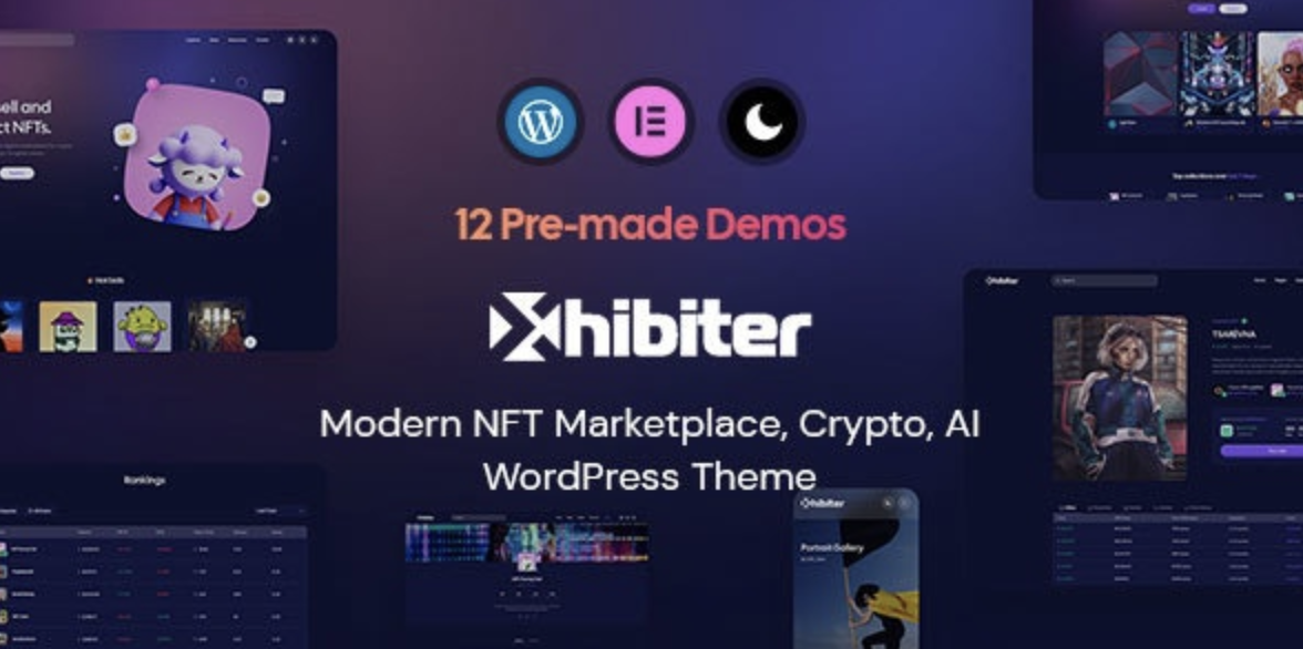 Xhibiter | NFT Marketplace Crypto WordPress Theme 1 Xhibiter NFT Marketplace Crypto WordPress Theme
