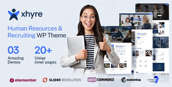 Xhyre - Human Resources & Recruiting WordPress Theme 1 Xhyre Human Resources & Recruiting WordPress Theme