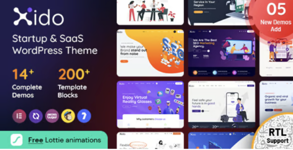 Xido Startup and SaaS WordPress Theme