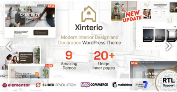 Xinterio Interior Design WordPress Theme