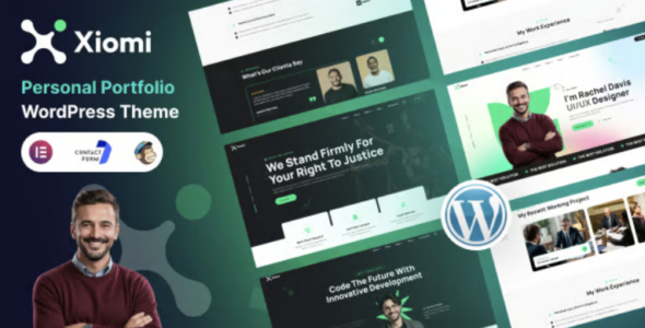 Xiomi Personal Portfolio WordPress Theme