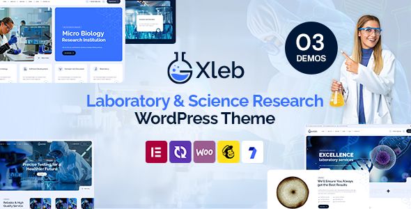 Xleb – Laboratory Science Research WordPress Theme 1 Xleb Laboratory Science Research WordPress Theme