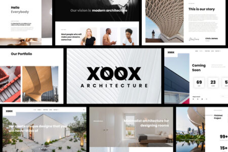 XOOX Architecture Agency Elementor Template Kit