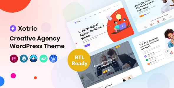 Xotric - Creative Agency WordPress Theme + RTL 1 Xotric Creative Agency WordPress Theme