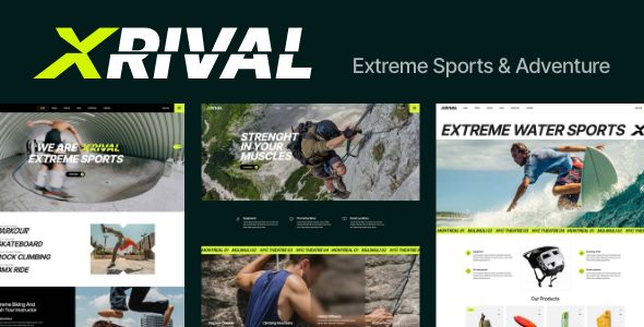 Xrival Extreme Sports and Adventure WordPress Theme