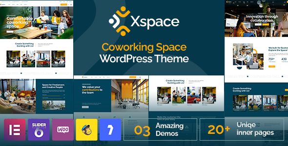 Xspace – Coworking Space WordPress Theme 1 Xspace Coworking Space WordPress Theme