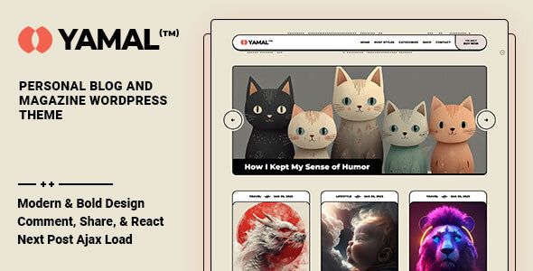 Yamal Blog Magazine WordPress Theme