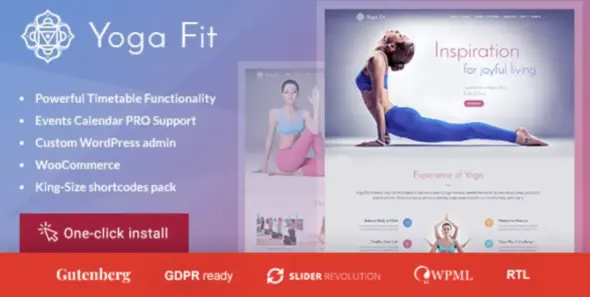 Yoga Fit Pro WordPress Theme