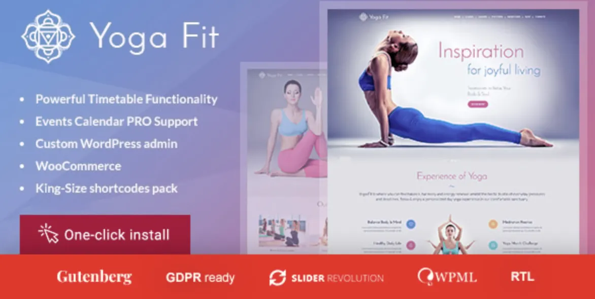 Yoga Fit Pro – Sports & Fitness WordPress Theme 1 Yoga Fit Pro WordPress Theme