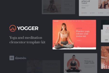 Yogger Meditation and Yoga Elementor Template Kit