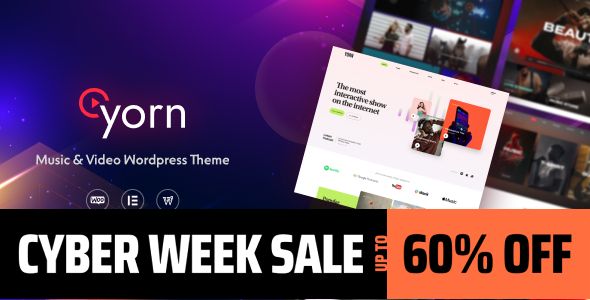 Yorn – Music Video WordPress Theme