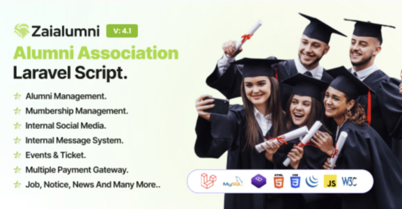Zaialumni Alumni Association Laravel Script