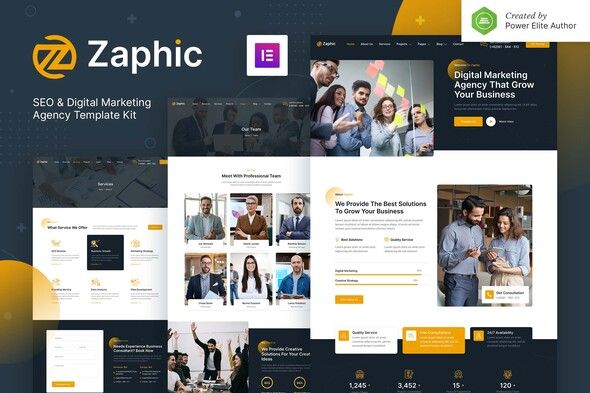Zaphic – SEO & Digital Marketing Agency Elementor Template Kit 1 Zaphic SEO and Digital Marketing Agency Elementor Template Kit
