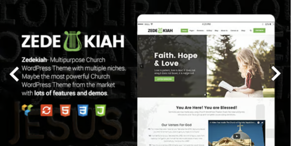 Zedekiah - Multi Purpose Church & Religion WordPress Theme