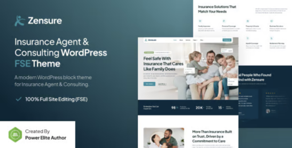 Zensure Insurance Agent & Consulting WordPress Theme