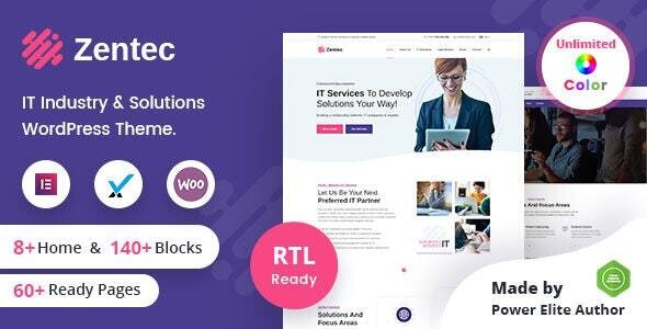 Zentec IT Solutions WordPress Theme