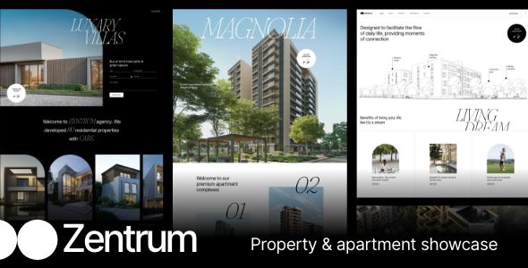 Zentrum – Property Apartment Showcase WordPress Theme