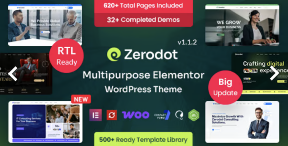 Zerodot Multipurpose Elementor WordPress Theme