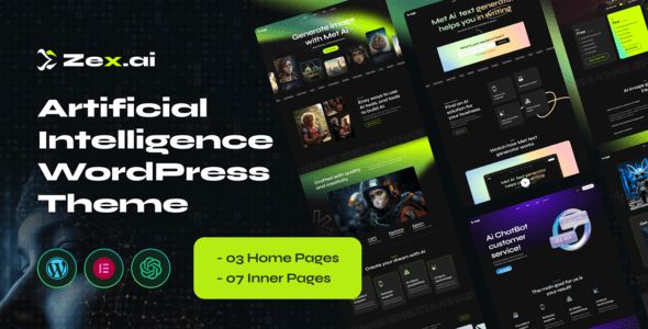 Zex.ai Artificial Intelligence WordPress Theme