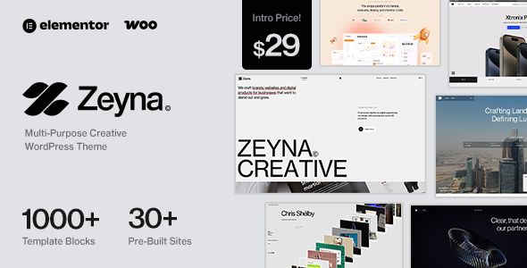 Zeyna Multi-Purpose Creative WordPress Theme