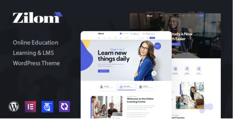 Zilom Online Education Learning WordPress Theme