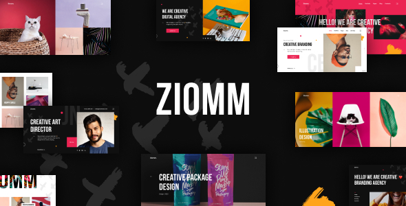 Ziomm Creative Agency & Portfolio WordPress Theme