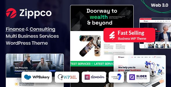 Zippco Business and Finance Consulting WordPress Theme