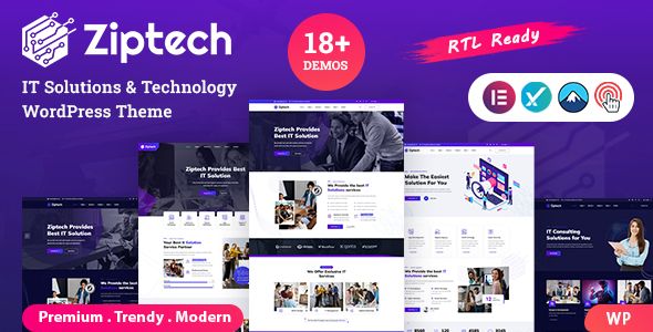 Ziptech IT Solutions Technology WordPress Theme