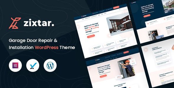 Zixtar Garage Door Services WordPress Theme