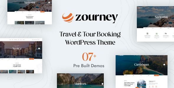 Zourney Travel & Tour Booking WordPress Theme