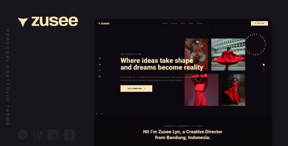 Zusee – Personal Portfolio WordPress Theme