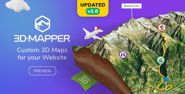 3 D Map WordPress Plugin