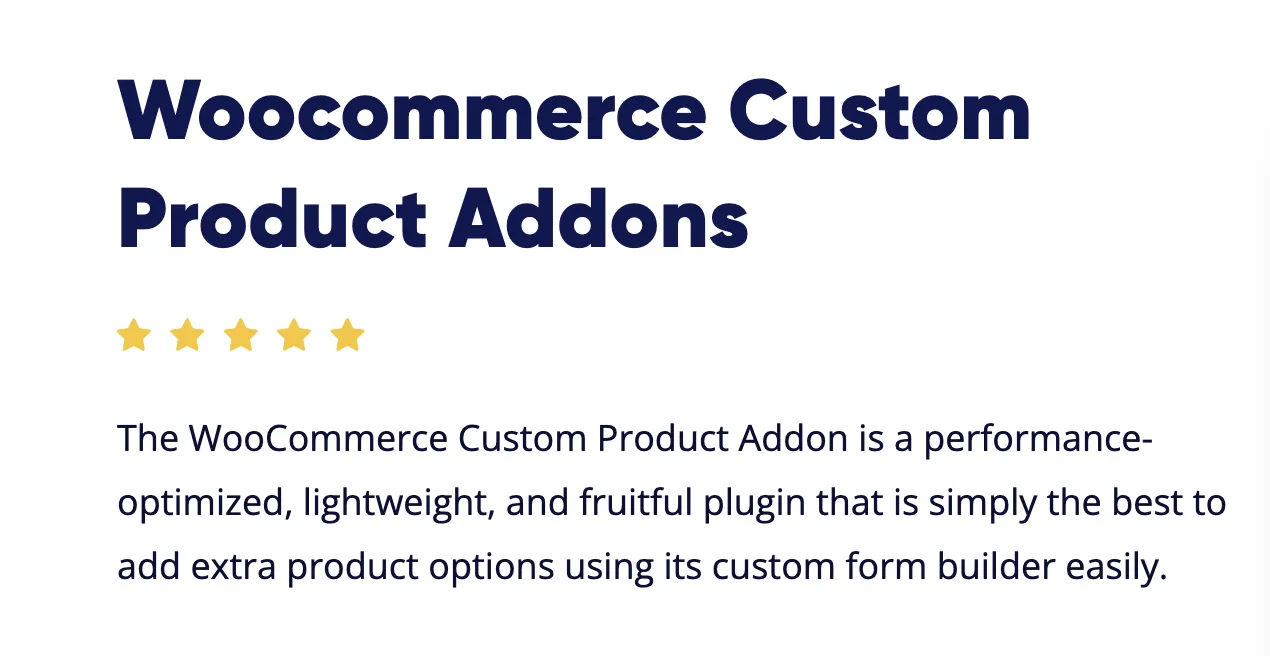 acowebs – Woocommerce Custom Product Addons 1 Woocommerce Custom Product Addons WordPress Plugin