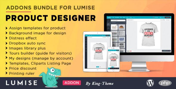 Addons Bundle for Lumise Product Designer WordPress Plugin
