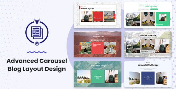 Advanced Carousel Blog Layout Design WordPress Plugin