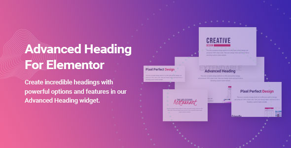Advanced Heading and Animated Text for Elementor WordPress Plugin