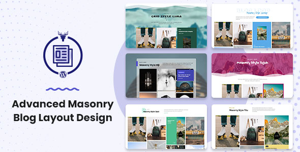 Advanced Masonry Blog Layout Design WordPress Plugin