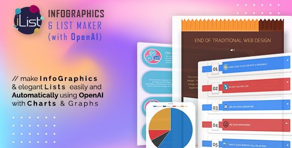 AI Infographic Maker - i List Pro with Open AI Chat GPT WordPress Plugin