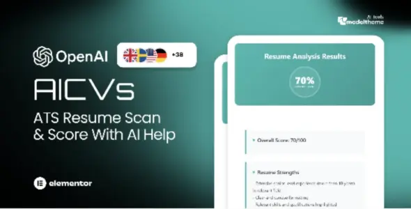 AICVs ATS Resume Scan and Score WordPress Plugin
