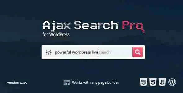 Ajax Search Pro - Live WordPress Search & Filter Plugin 1 Ajax Search Pro for WordPress