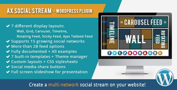 AX Social Stream 1 AX Social Stream WordPress Plugin