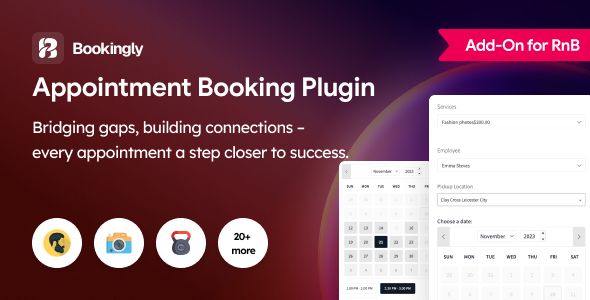 Bookingly – Appointment Booking Plugin For WooCommerce RnB 1 Bookingly Appointment Booking Plugin for WordPress Plugin