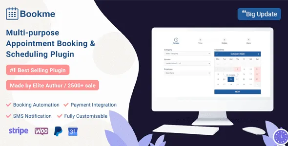 Bookme - WordPress Appointment Booking Scheduling Plugin 1 Bookme WordPress Plugin